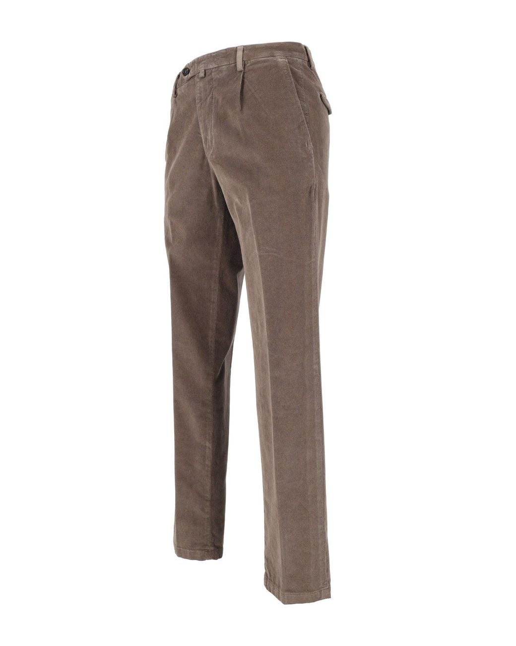 BRIGLIA Gray Straight-Leg Casual Pants for men