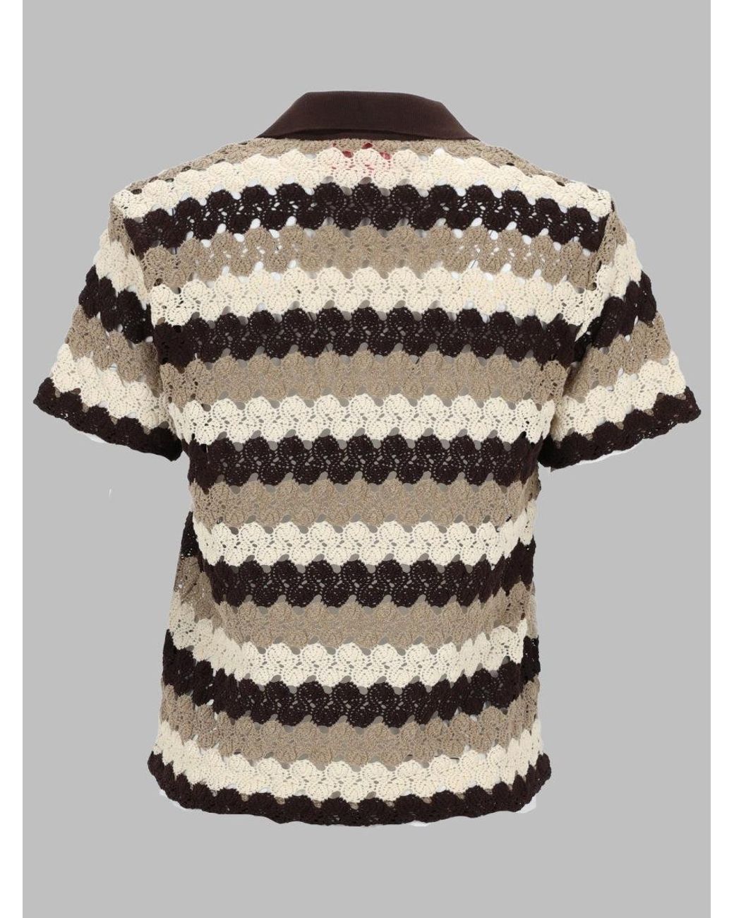 Mc2 Saint Barth Natural Cotton Polo Top For