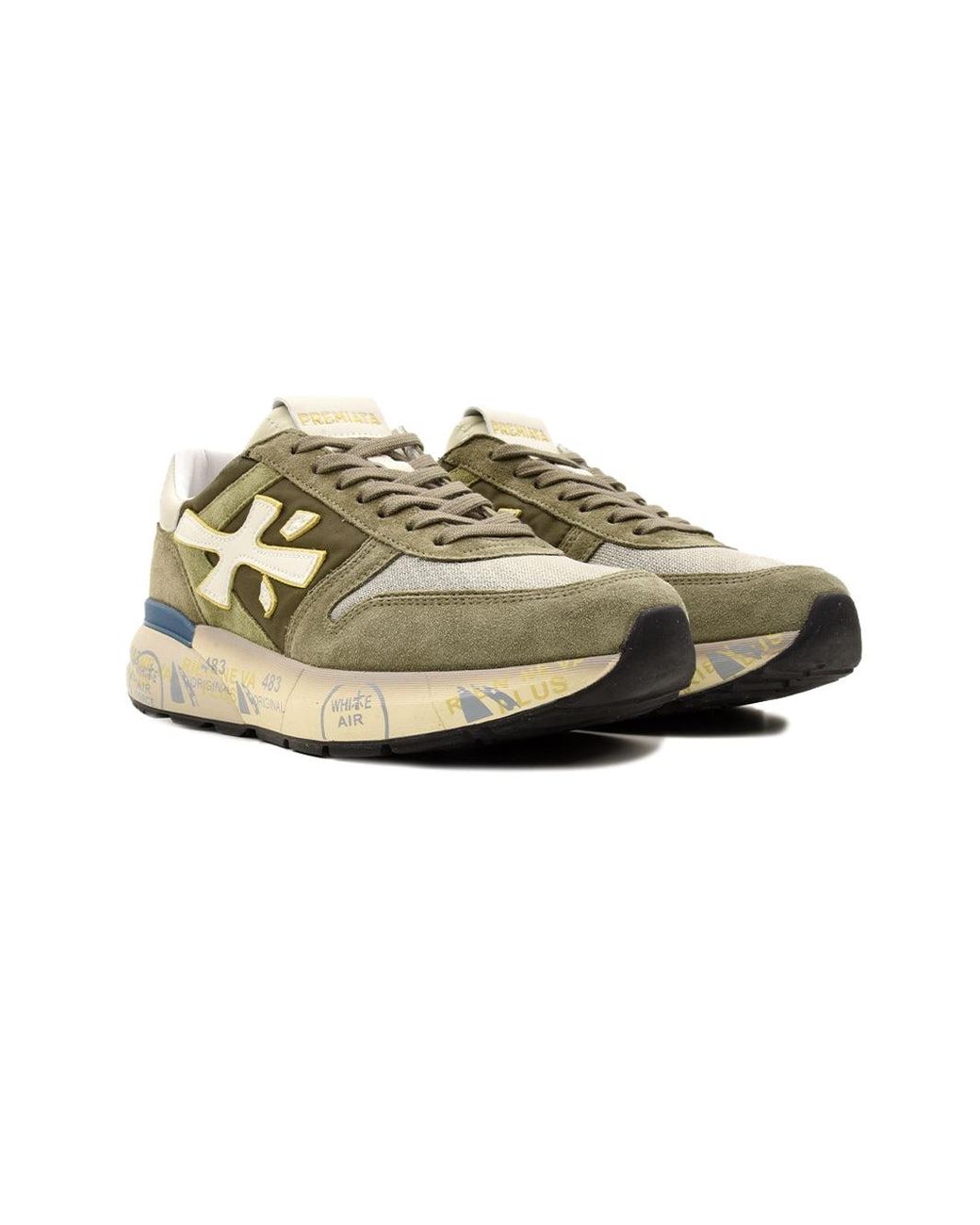 Premiata Green Sneakers for men