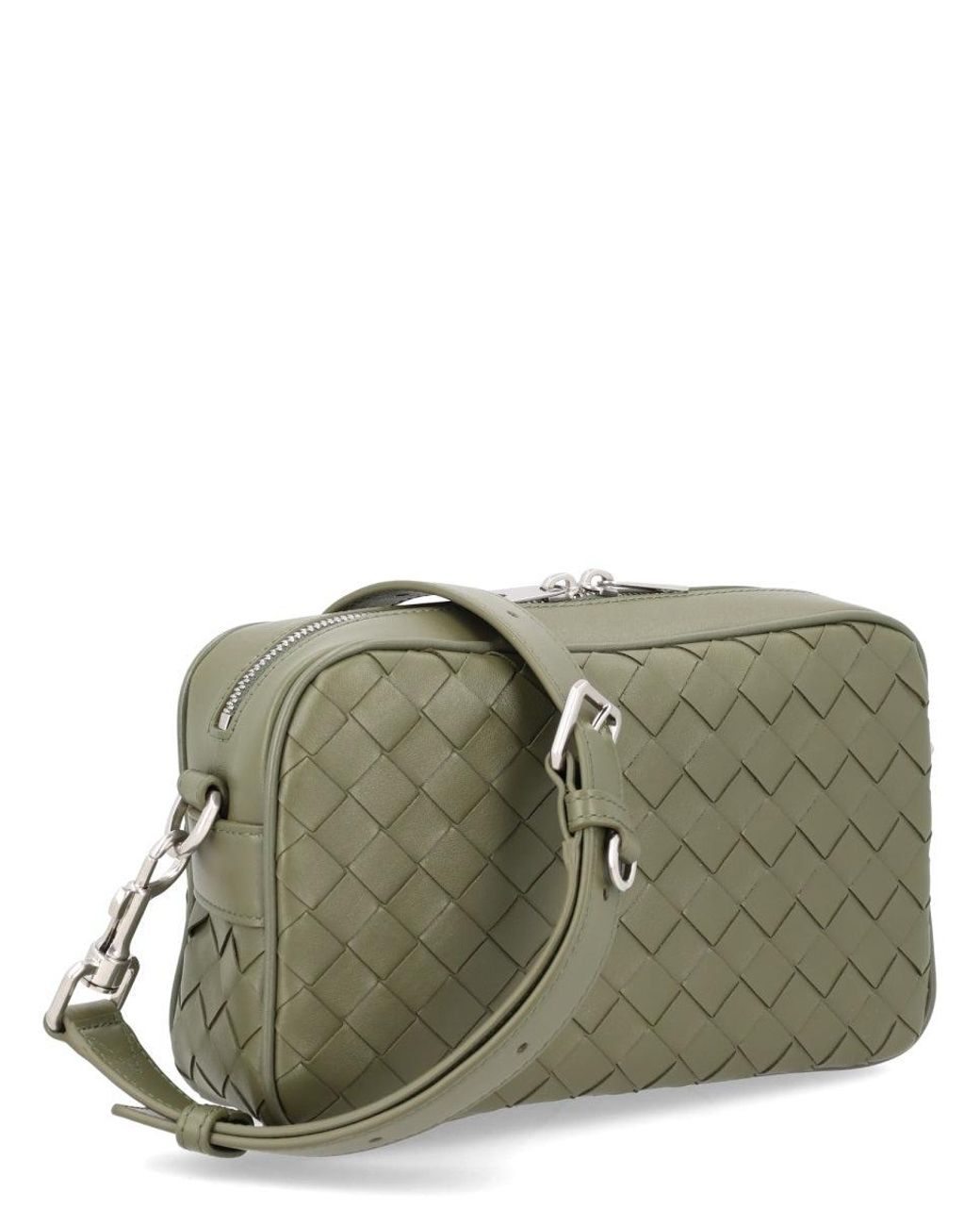 Bottega Veneta Green Small Braided Bag