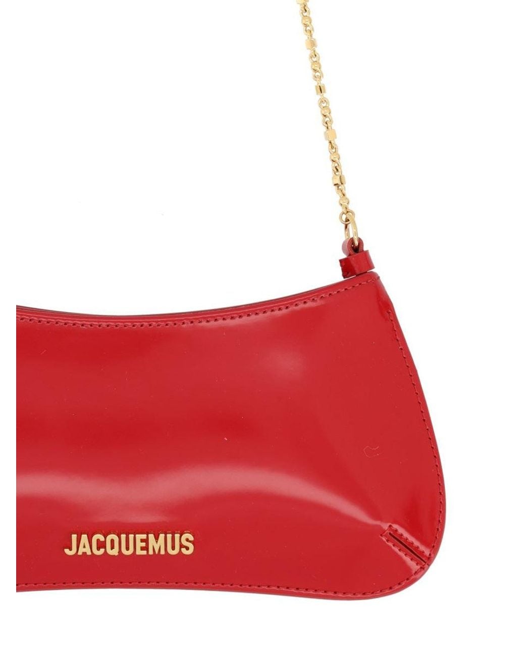 Jacquemus Red Shoulder Bag Bisou Chaine