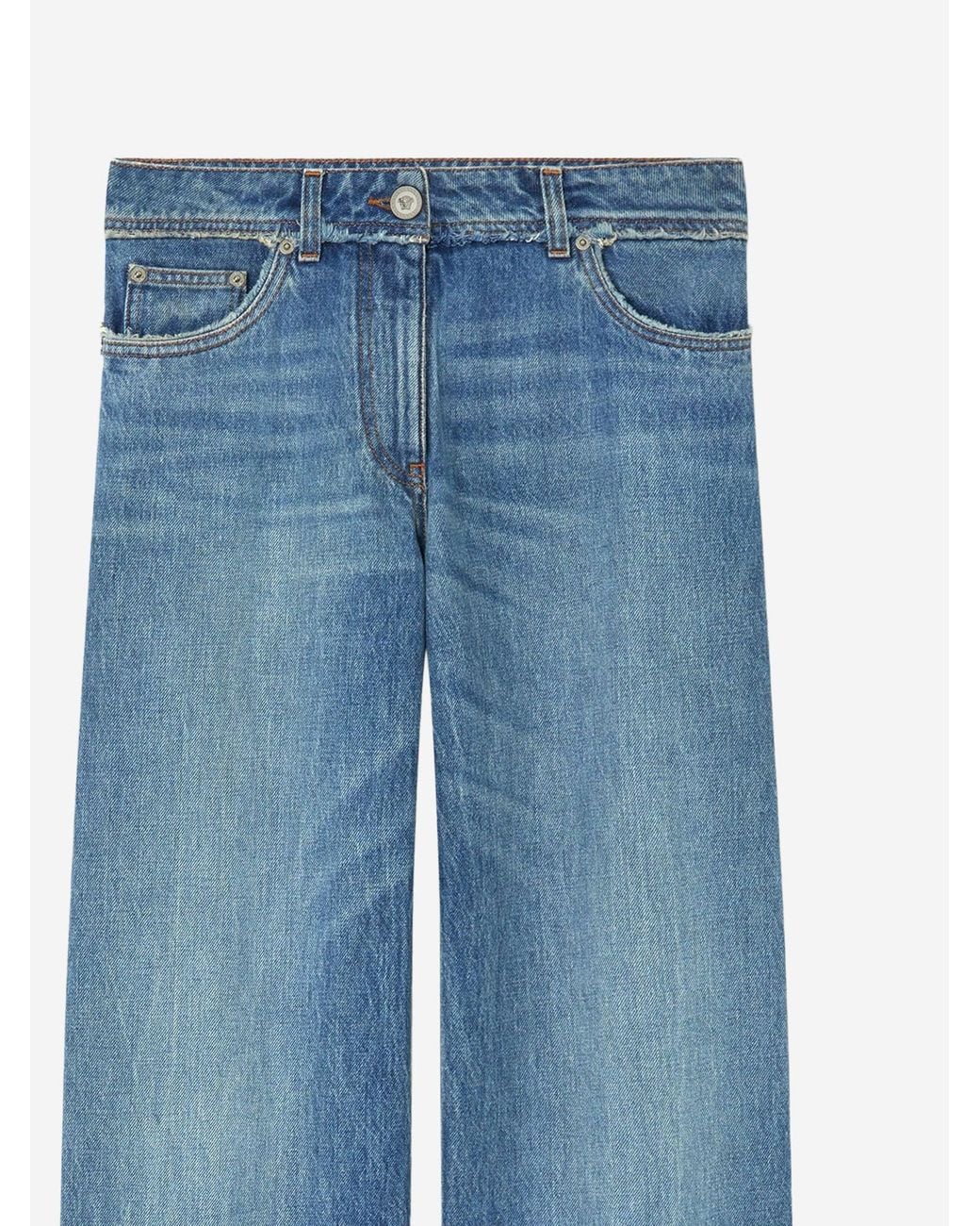 Versace Blue Cotton Denim Jeans