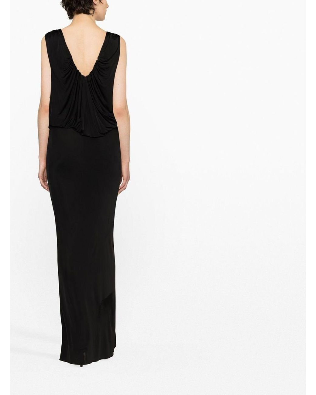 Saint Laurent Mouwloze Jurk in het Black