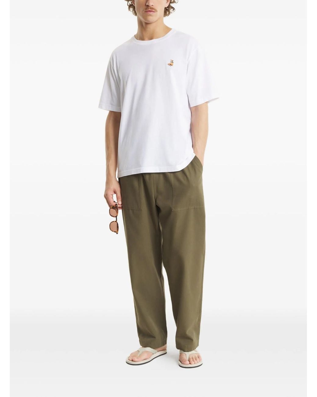 Maison Kitsuné White Dreaming Fox Comfort Tee Shirt