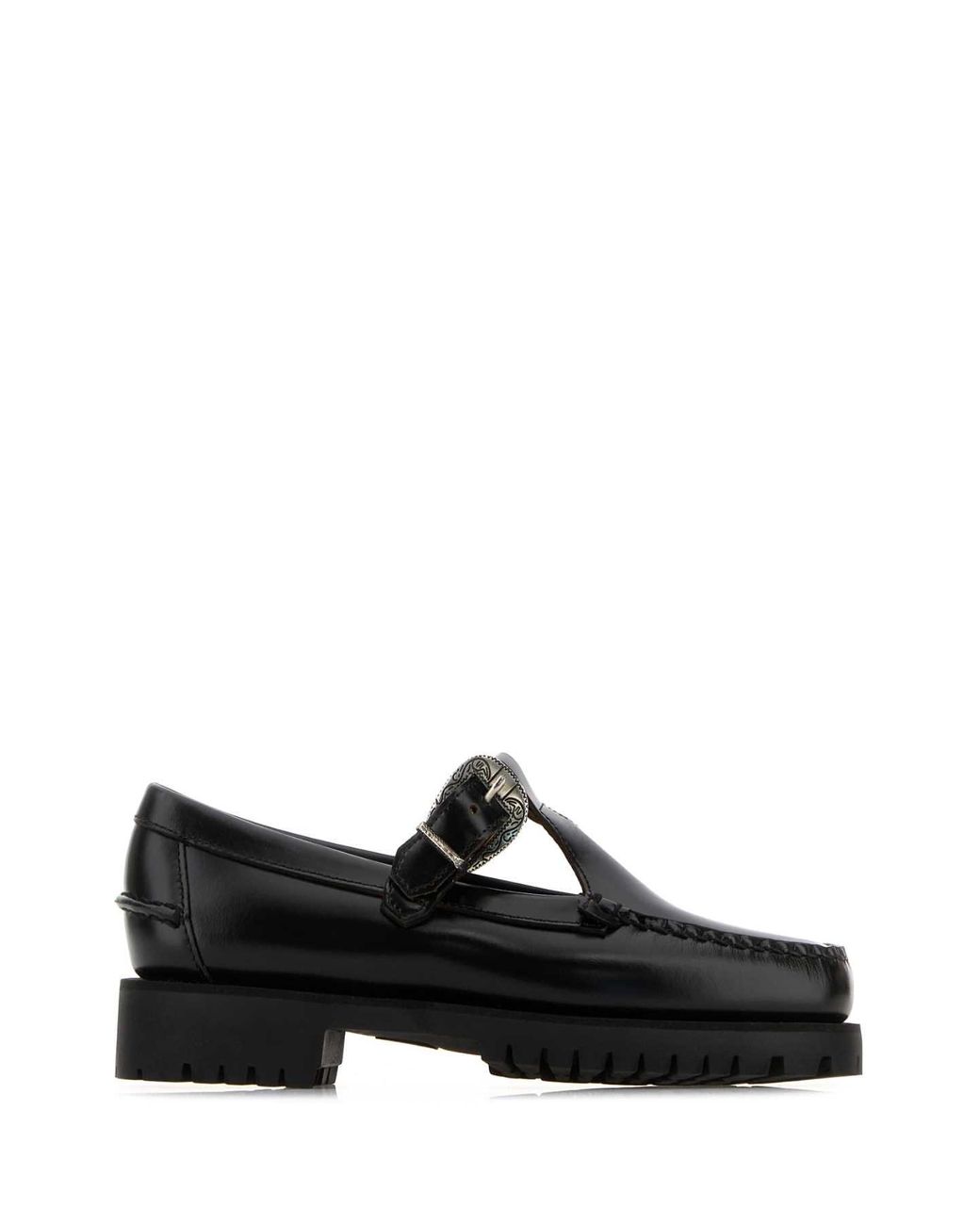 Sebago Black Leather Aurora Loafers
