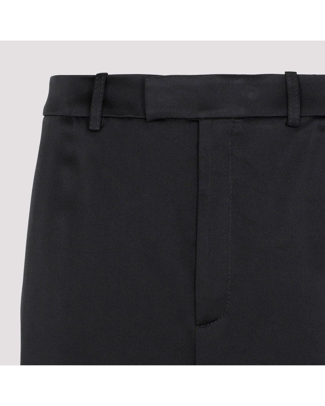 Saint Laurent Black Loose Fit Pants
