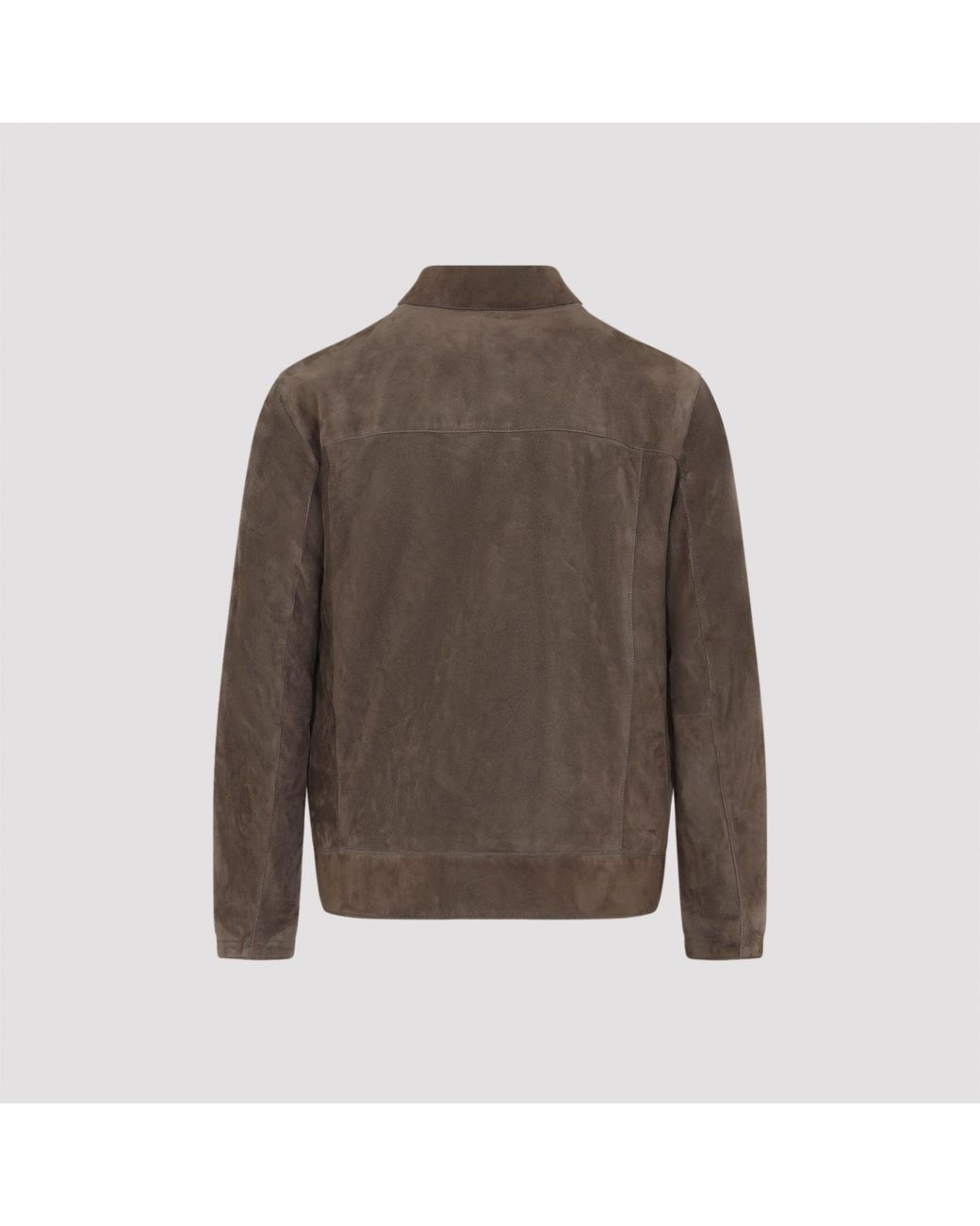 Brioni Blouse Met Overhemdkraag in het Brown voor heren
