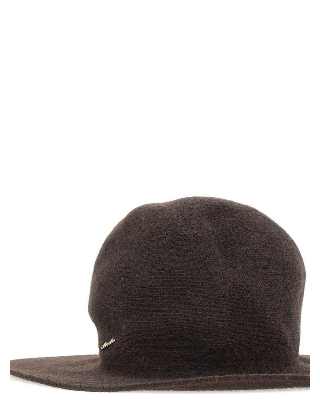 Borsalino Brown Angelina Wool Blend Cloche