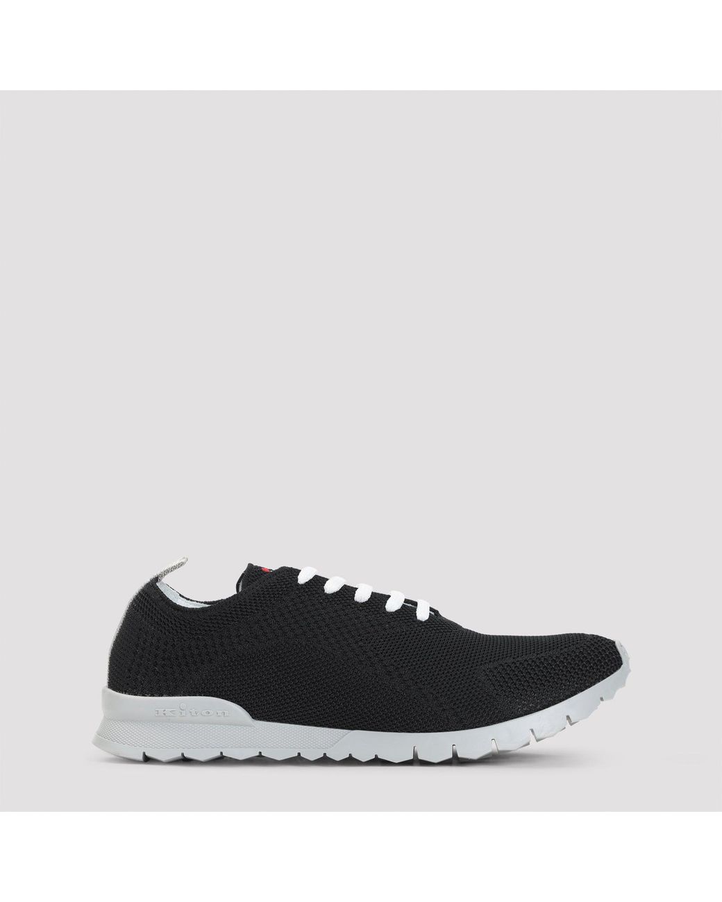 Kiton Black Leichte Strick-Sneakers