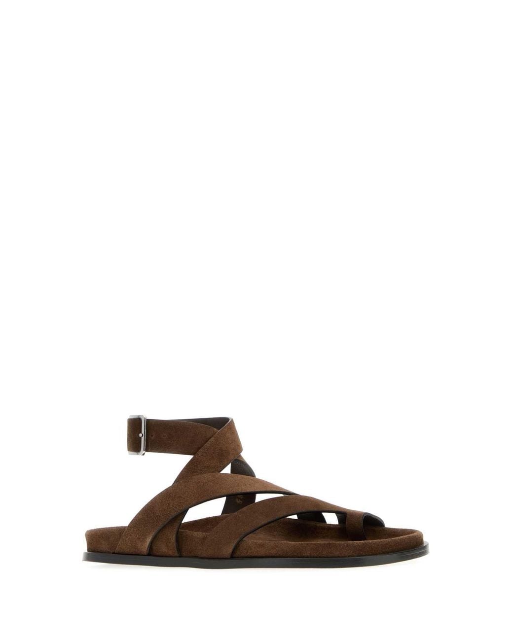 Alohas Brown Suede Tide Thong Sandals