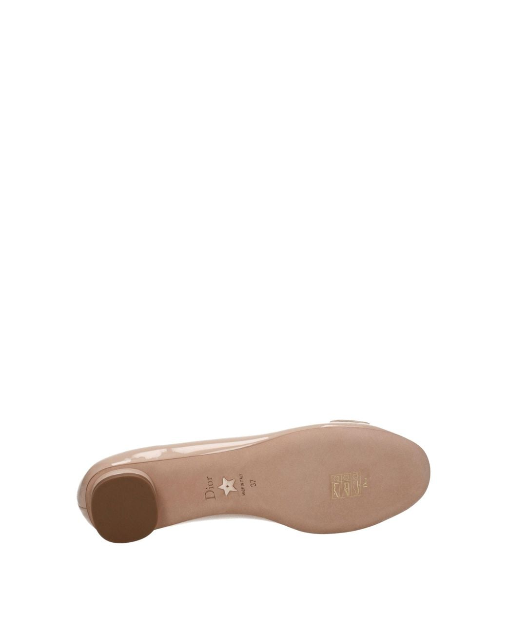 Dior Natural Ballerine Donna Vernice Rosa/Nudo