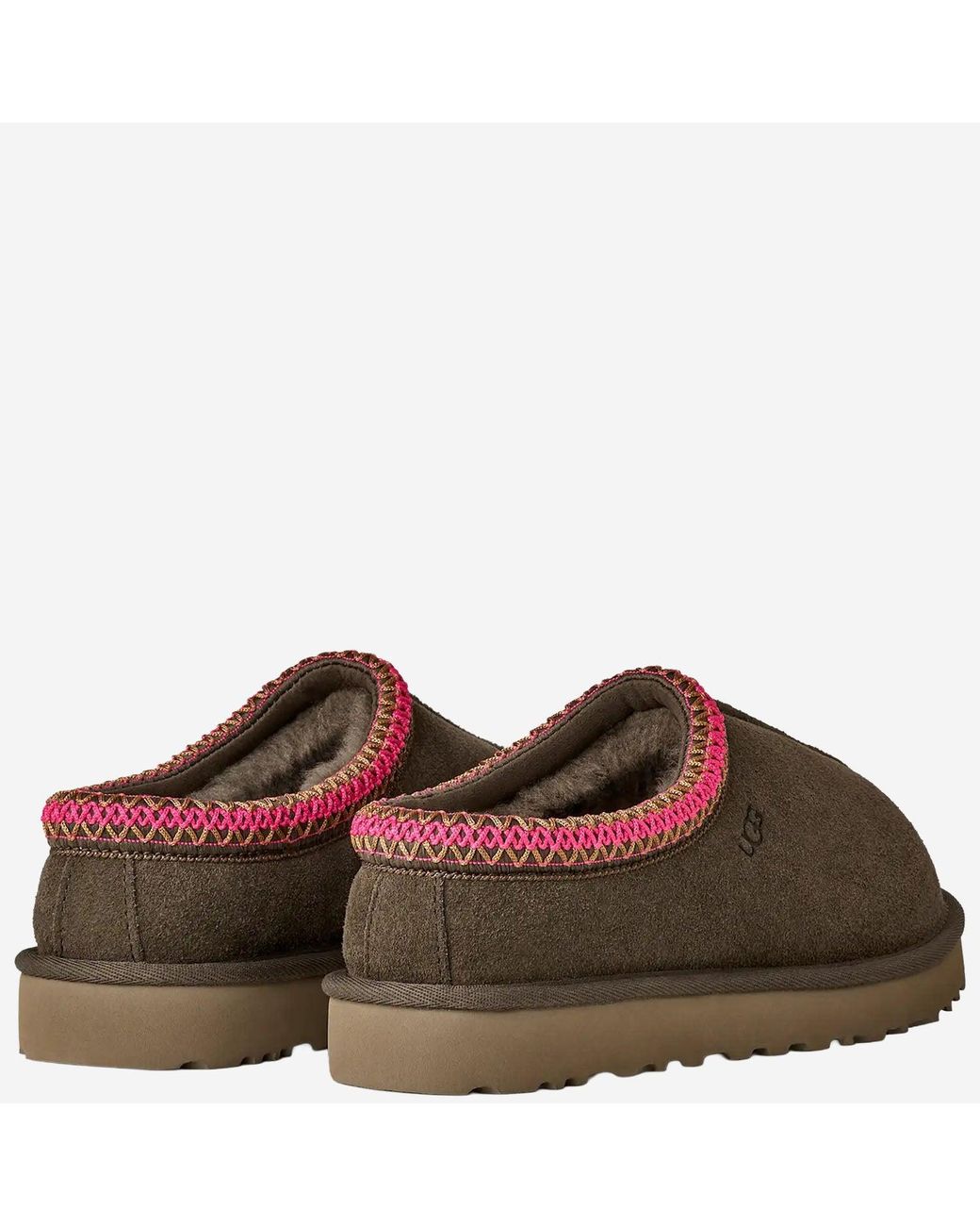 Ugg Brown Flat Shoes Pelle Scamosciata