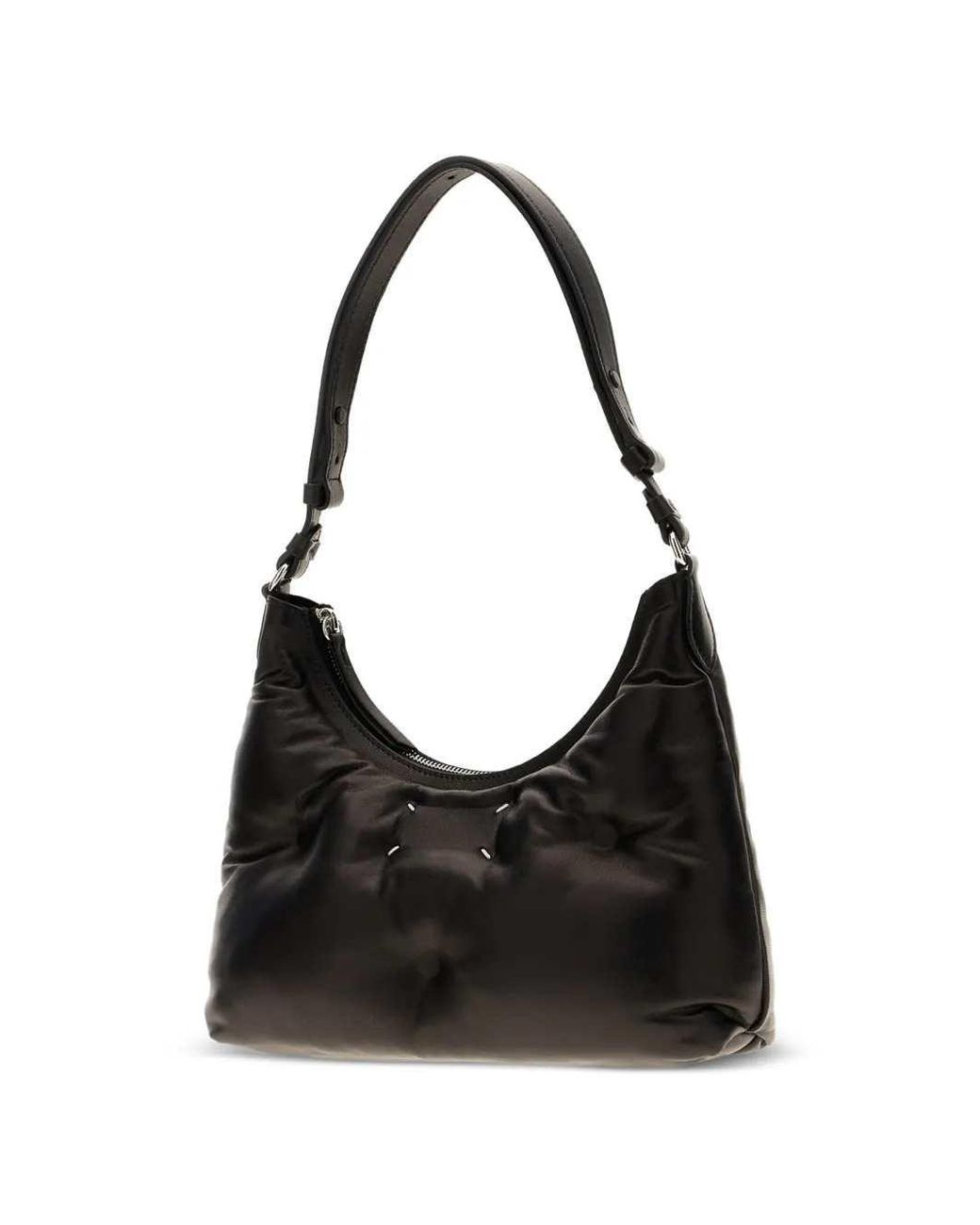 Maison Margiela Black Glam Slam Leather Shoulder Bag