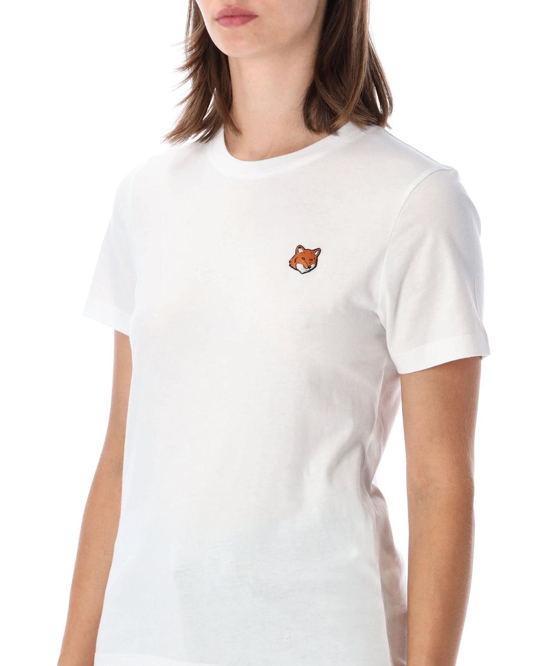 Maison Kitsuné Blue Fox Patch Crewneck T-Shirt