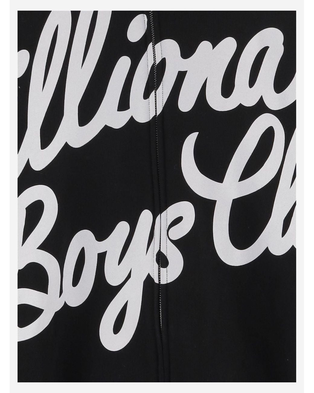 Billionaire Black Cotton Hoodie With Logo