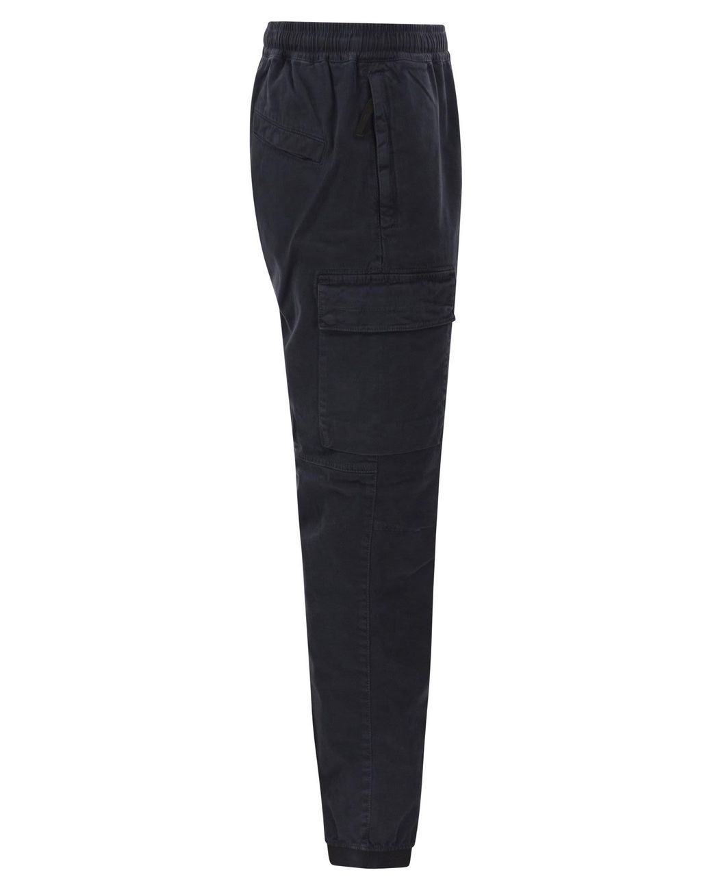 Stone Island Blue Cargo Trousers for men