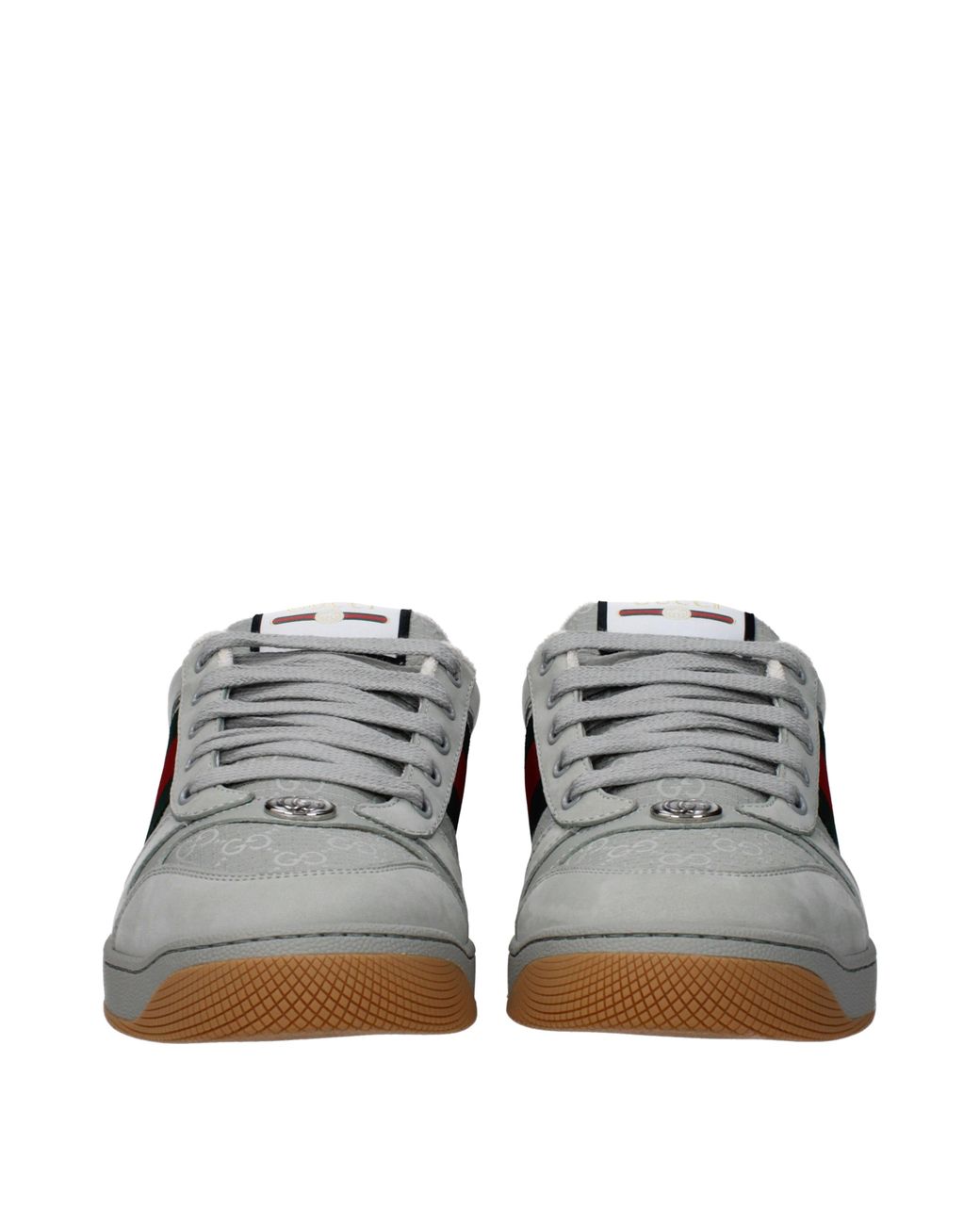 Gucci Gray Sneakers Fabric for men