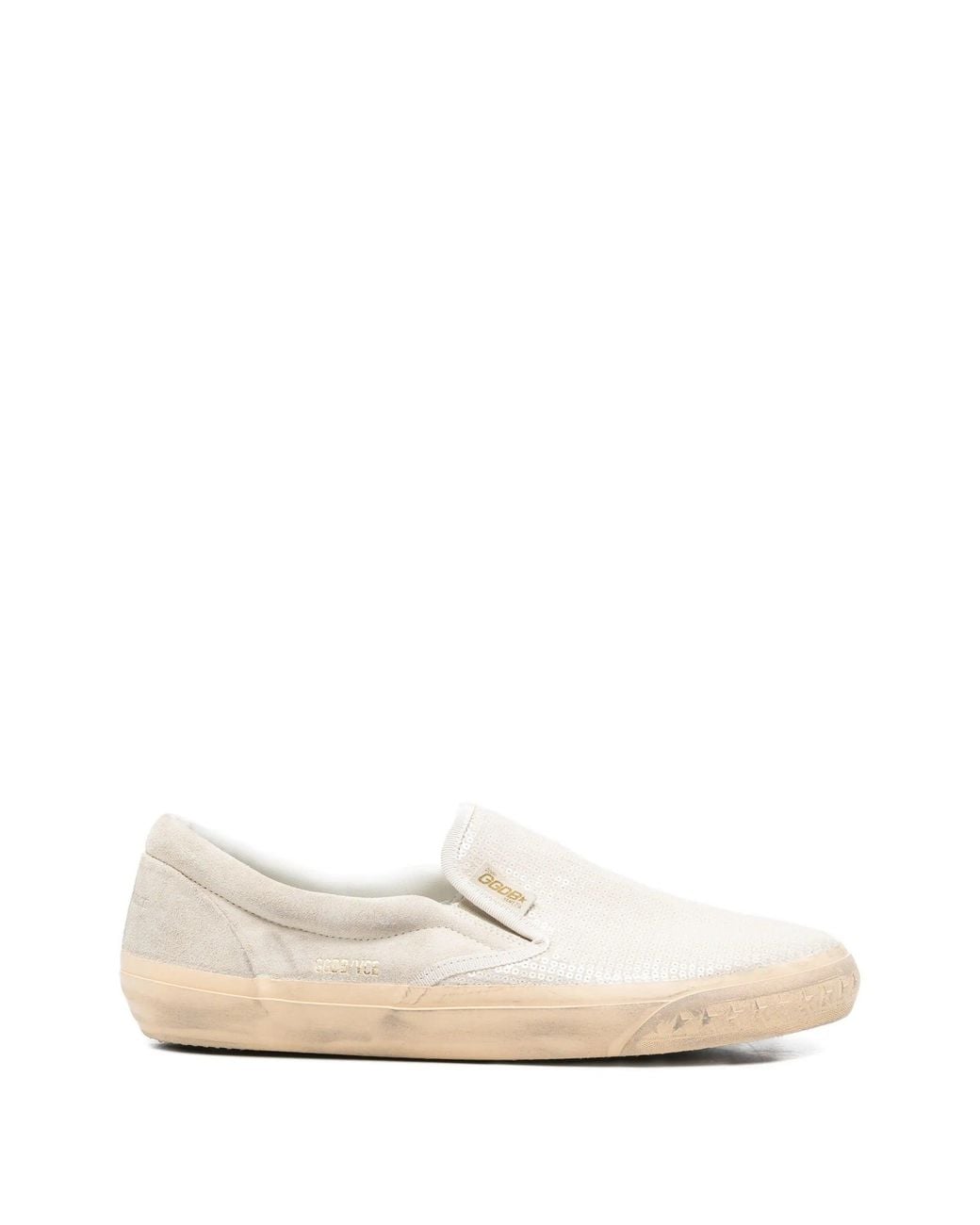 Golden Goose Deluxe Brand White Vce Suede E Paillettes for men