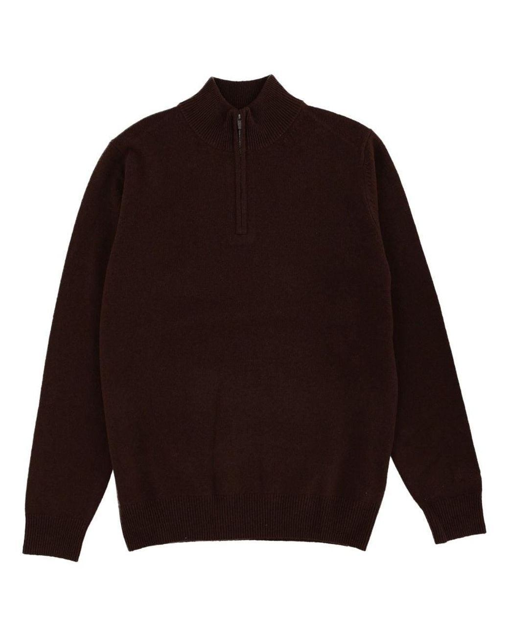 Mc2 Saint Barth Brown Dark Solid Sweater for men