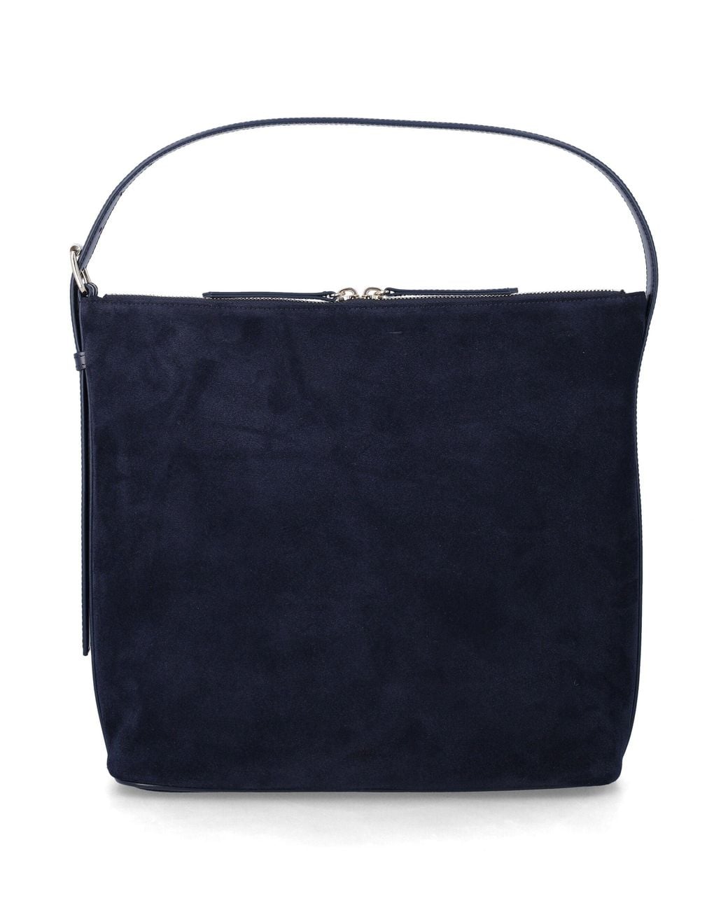 A.P.C. Blue A. P.C. Leather Shoulder Bag With Double Zip Closure