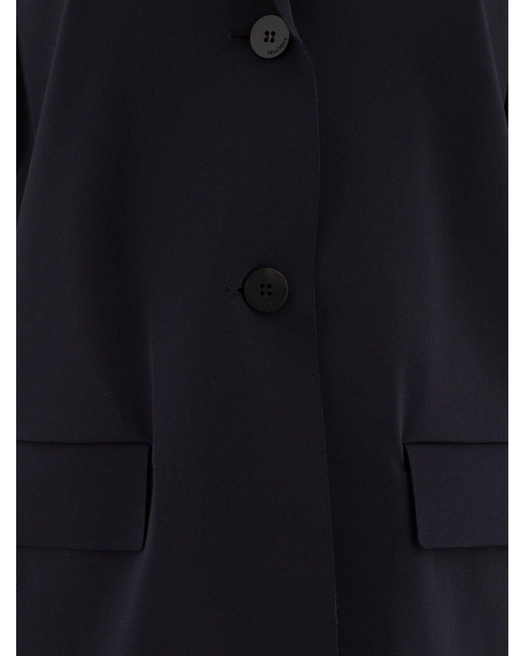 Max Mara Blue Single-Breasted Jersey Blazer