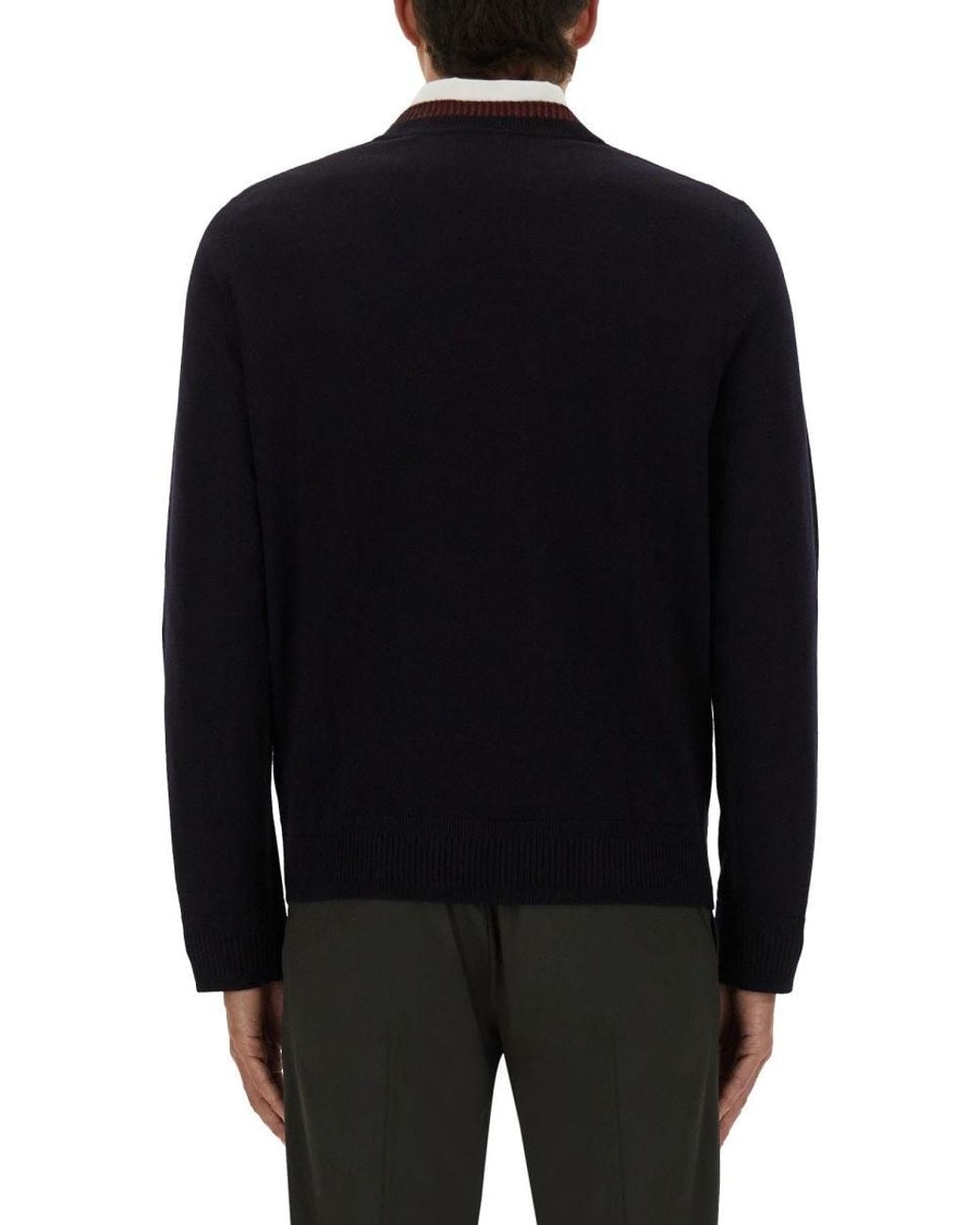 Paul Smith Black Shirt With Embroidered Logo
