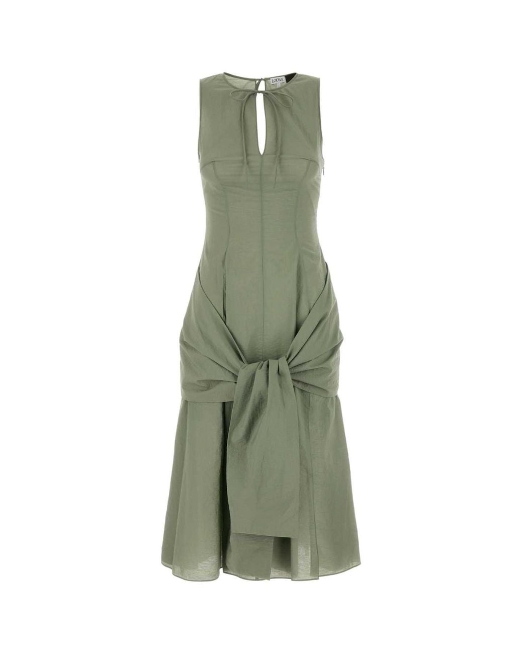 Loewe Green Sage Cotton Blend Paula S Ibiza Dress