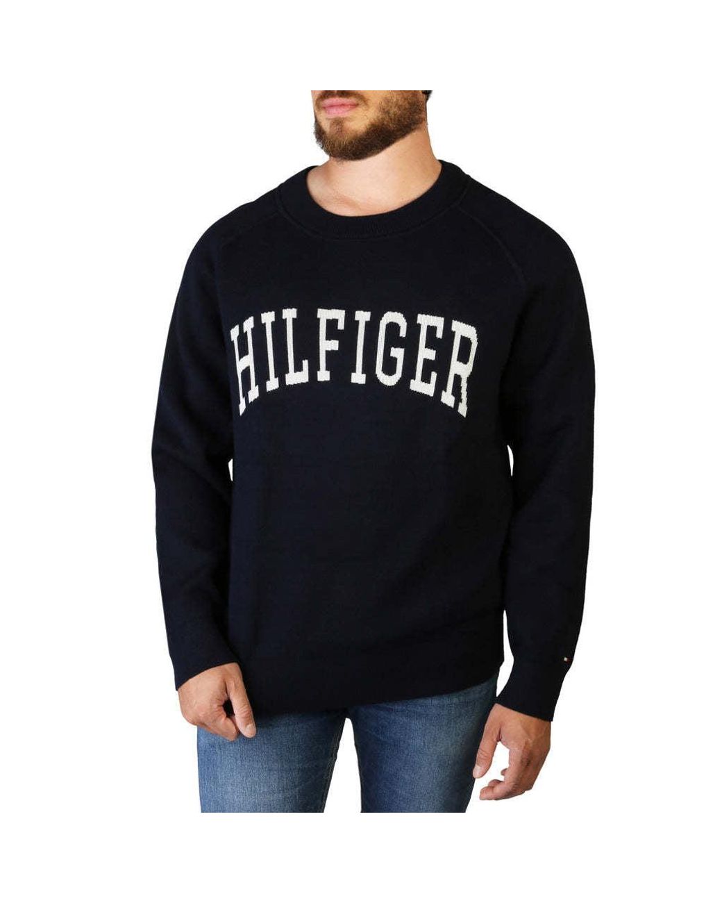 Tommy Hilfiger Sweaters - Mw0mw25353 - Blue in Black for Men - Save 15% |  Lyst