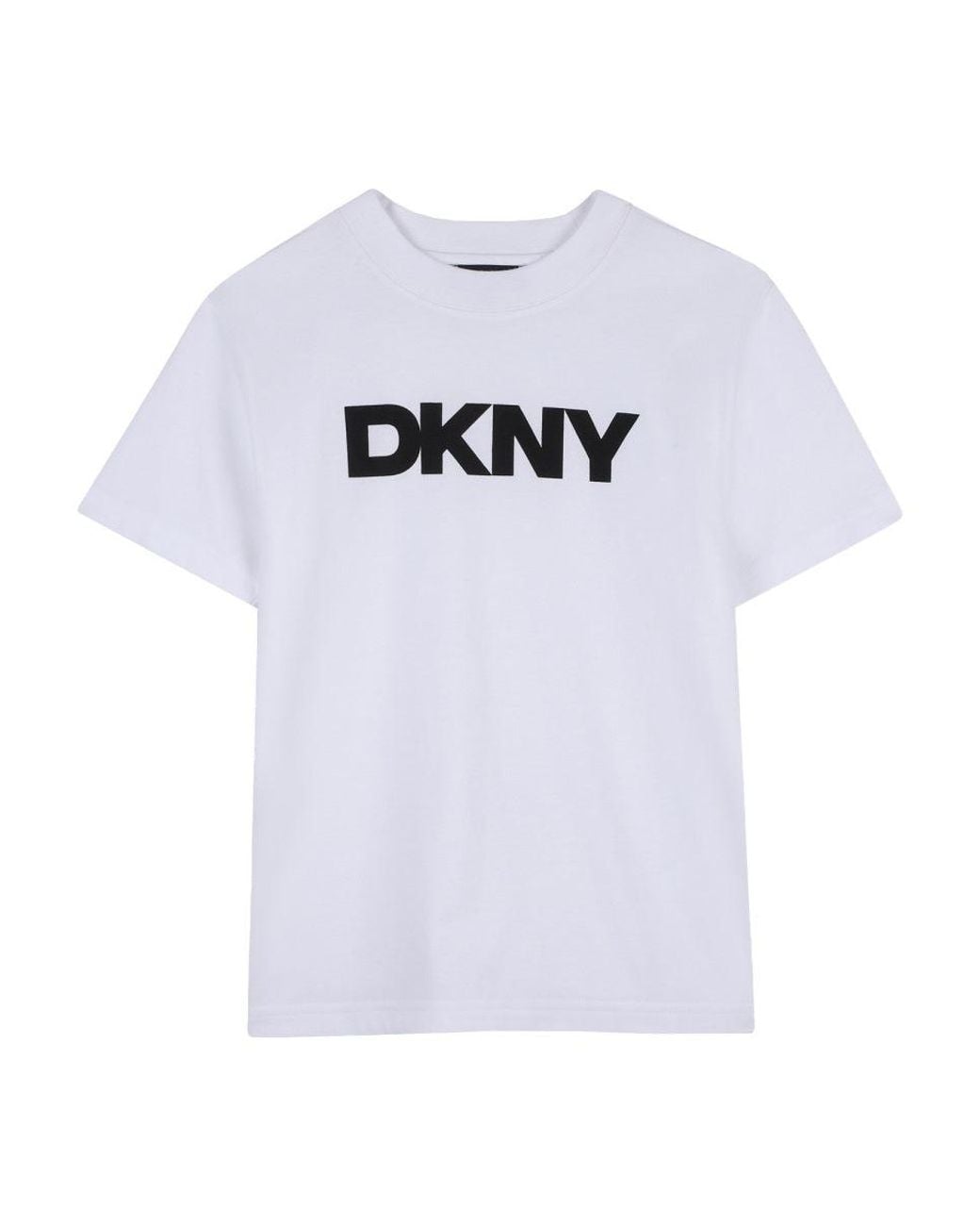 DKNY White T-Shirt Con Stampa Logo