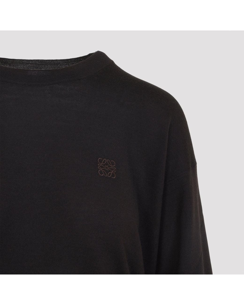 Loewe Black Wool Sweater
