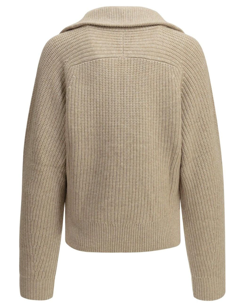 Isabel Marant Natural "Miranda" Polo Sweater