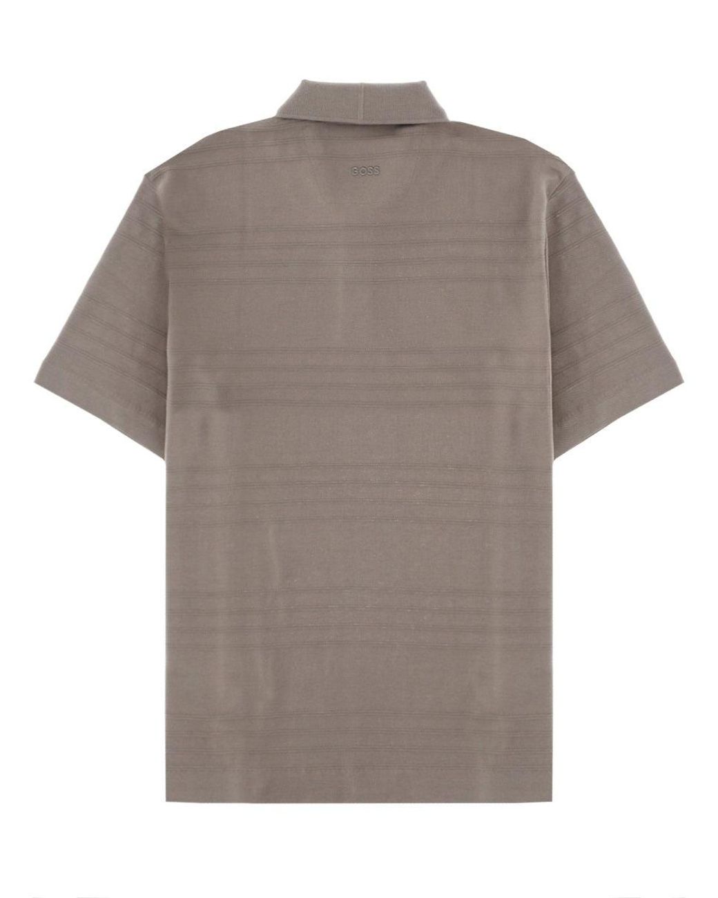Boss Gray Polo Con Logo
