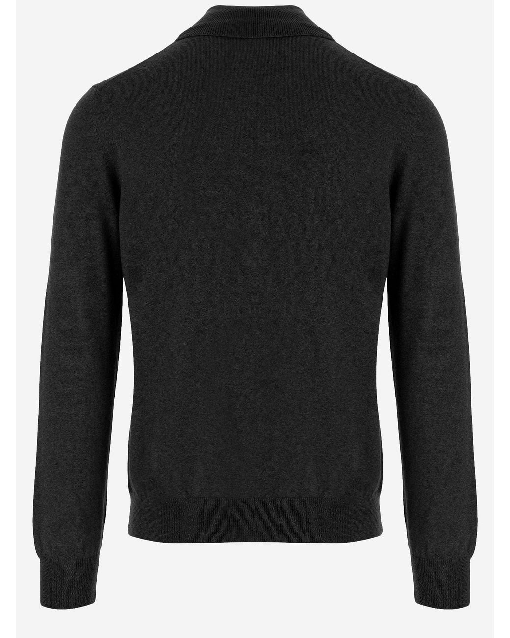 Tagliatore Black Wool Turtleneck Sweater Miles