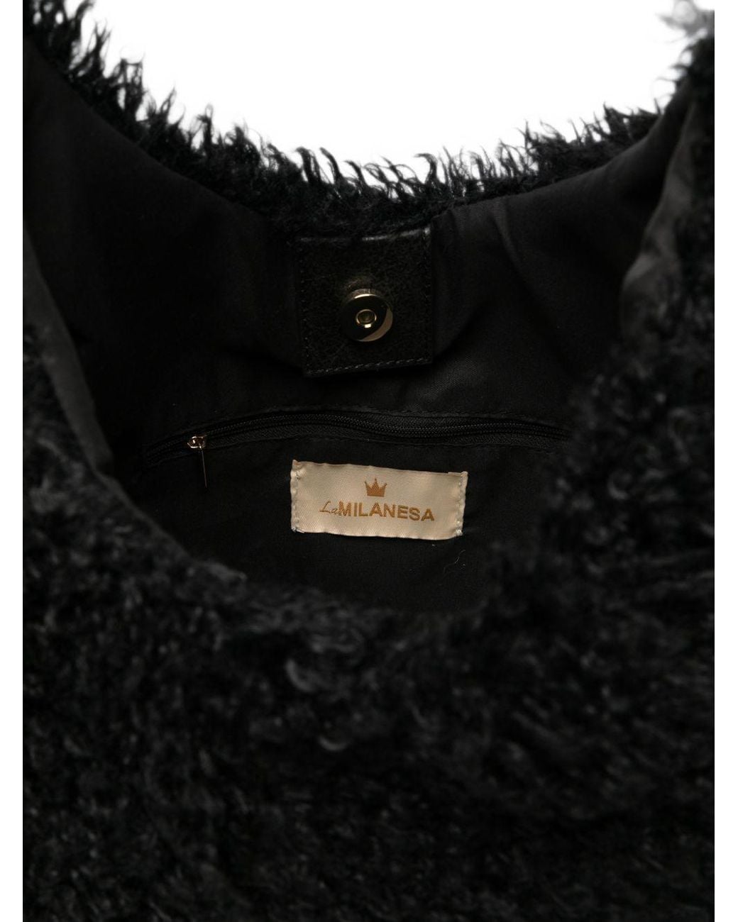 La Milanesa Black Oprah Hobo Bag