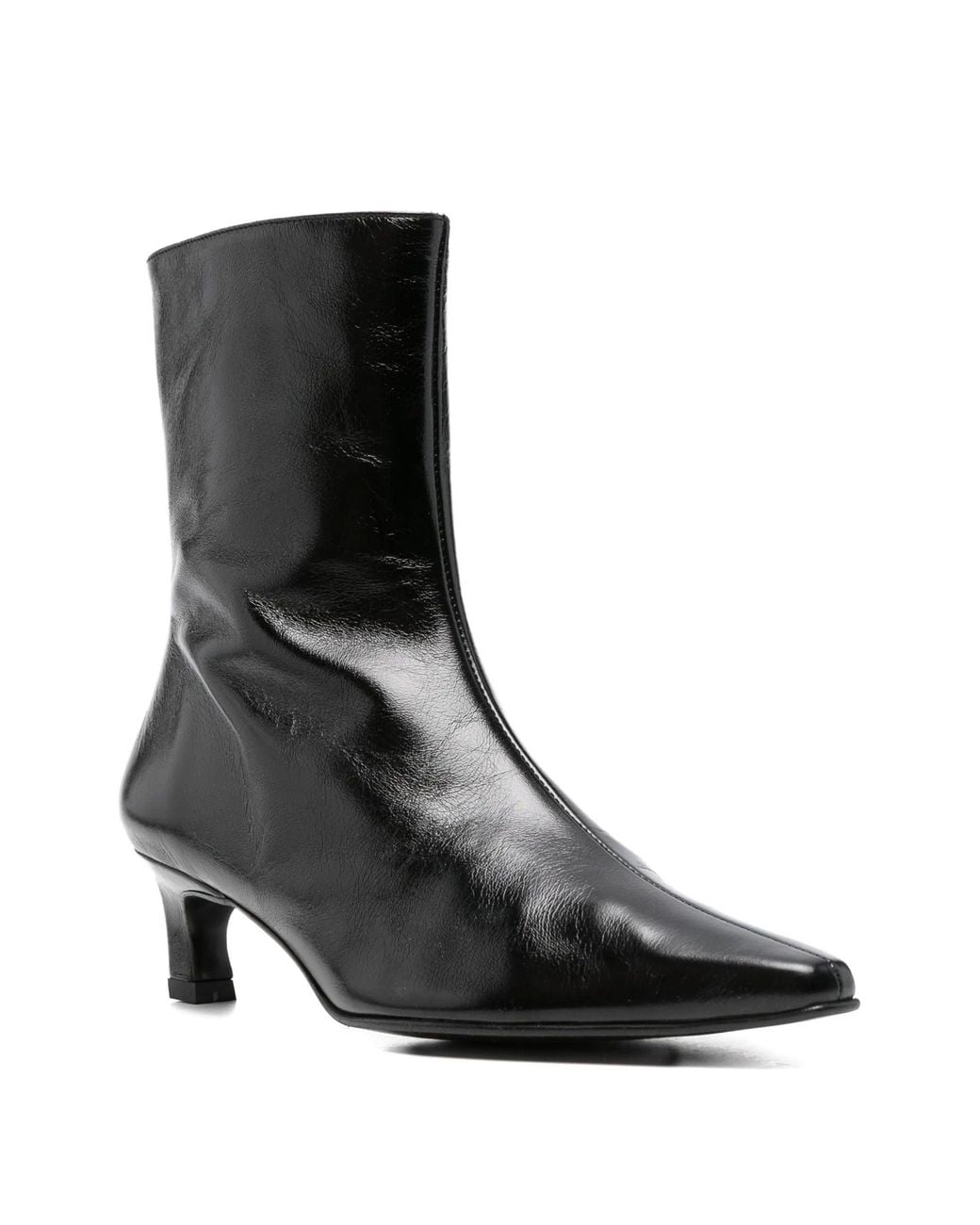 Alohas Black Ambar Rift Leather Ankle Boots