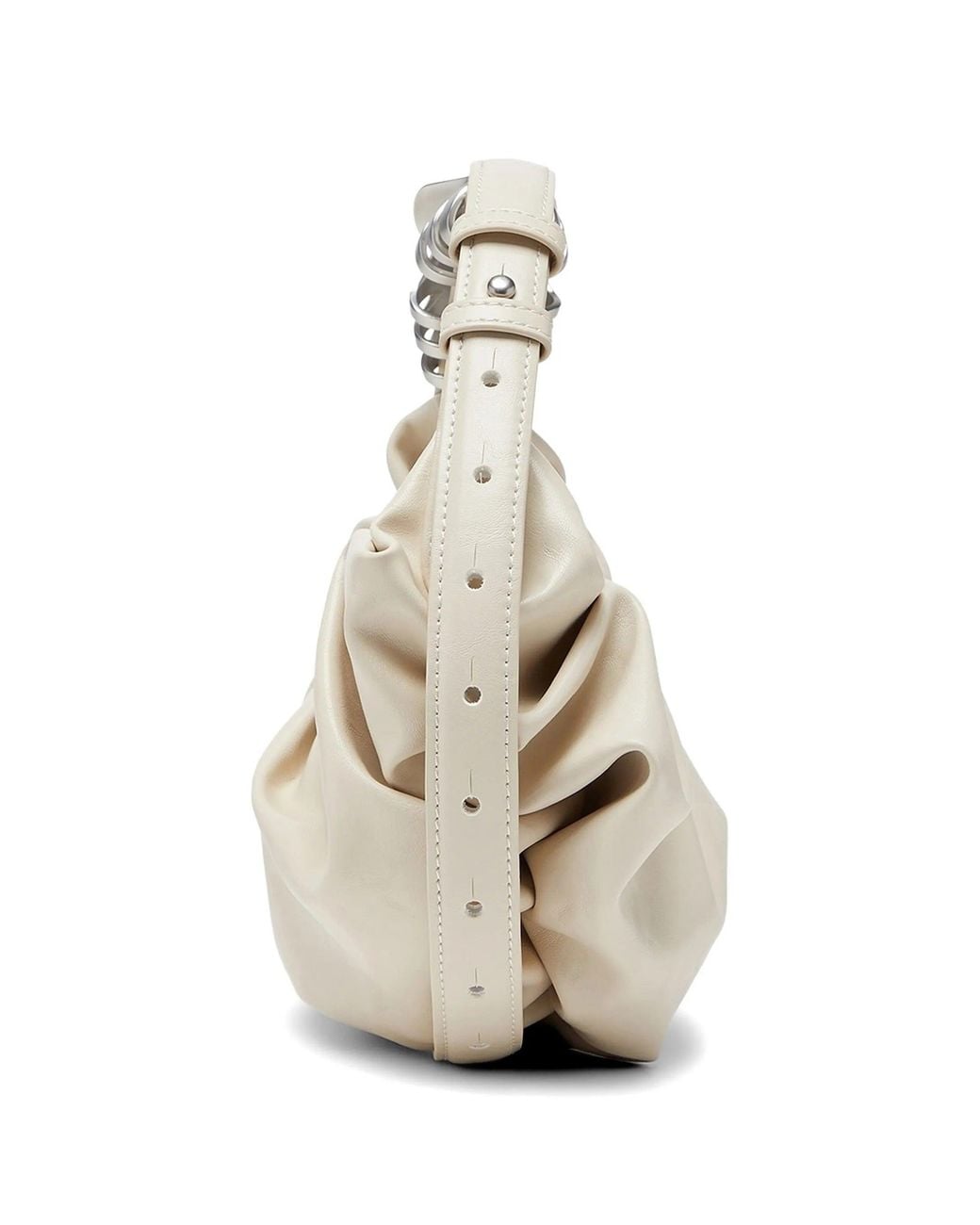 DIESEL White Grab D 2.0 Grab D Hobo S Shoulder Bag