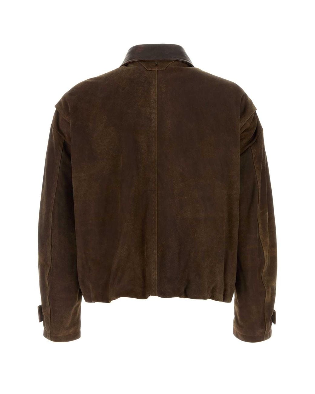 SANTORO Brown Suede Jacket for men
