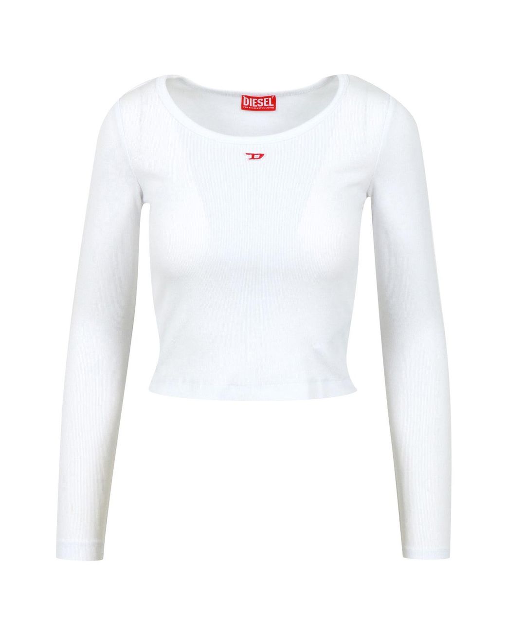 DIESEL White Pullover Weiß