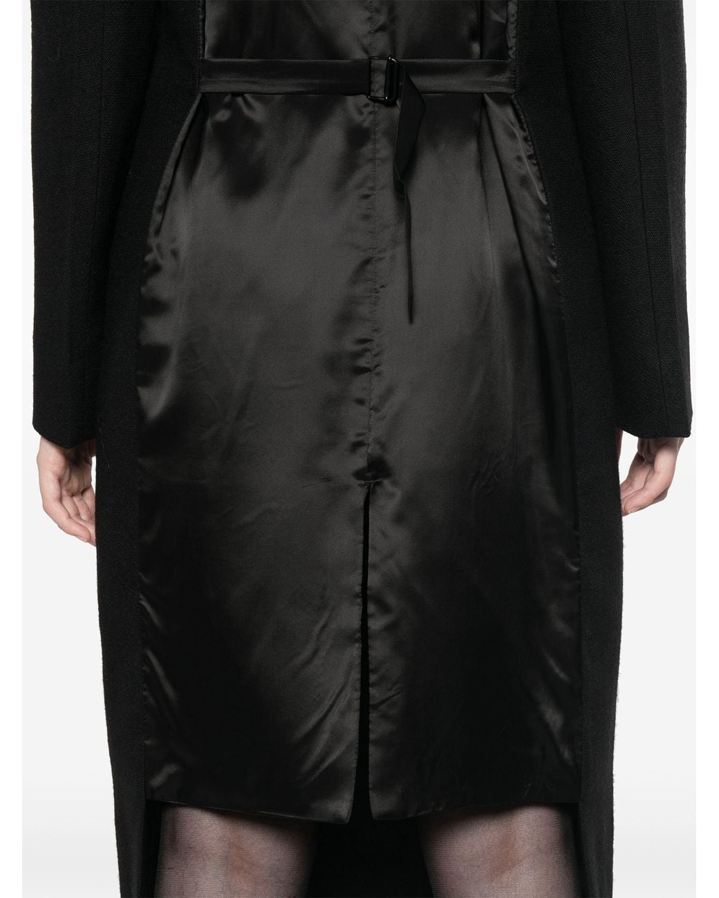 Prada Scheerwollen Jas in het Black