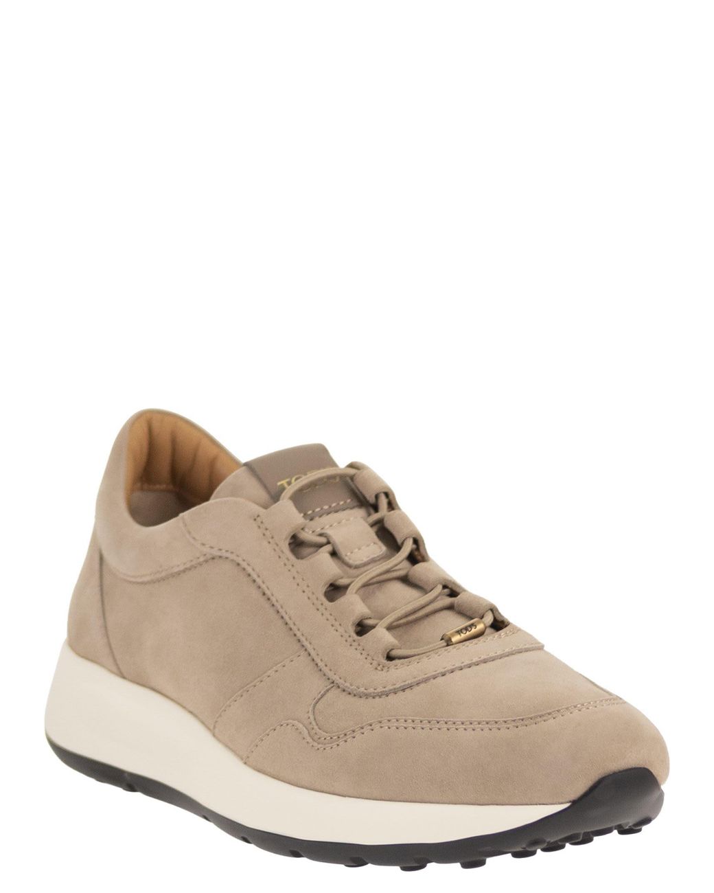 Tod's Brown Goatskin Suede Sneakers