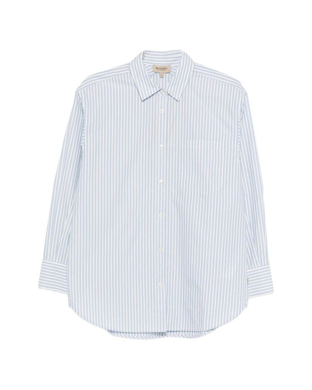 Woolrich White Striped Cotton Shirt
