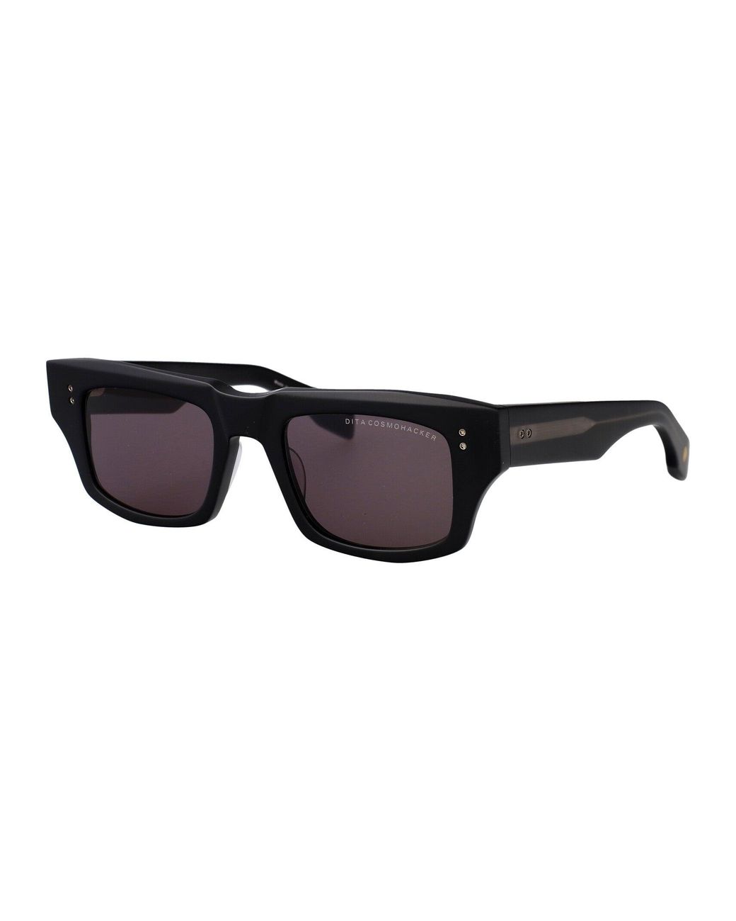 Dita Eyewear Black Squared Sunglasses Dts727 A 01 Blk for men