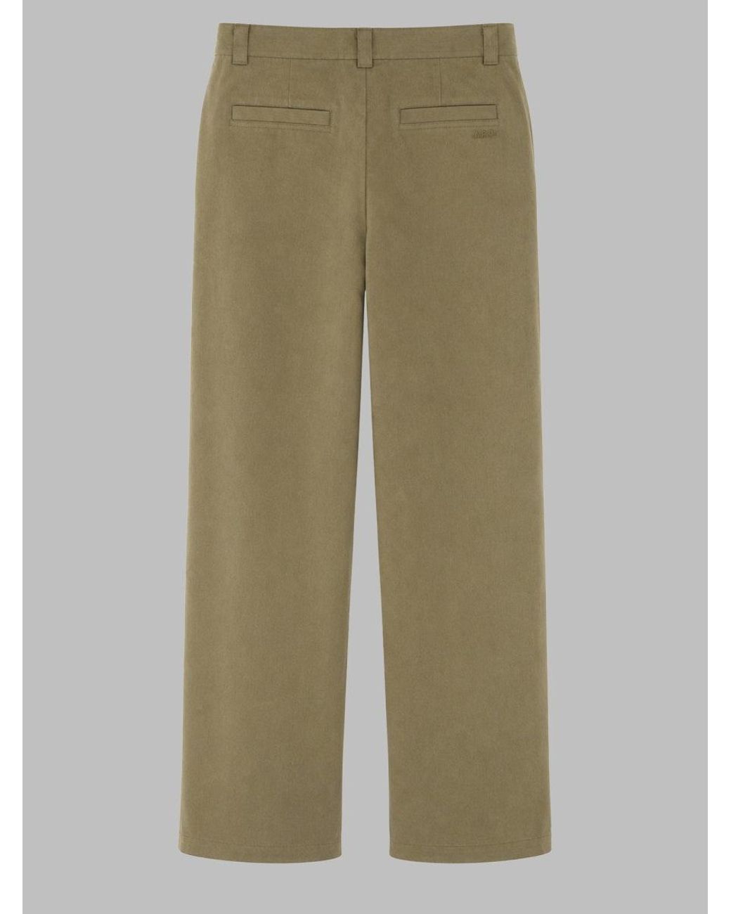 A.P.C. Green Chino Trousers Dan Cotton for men
