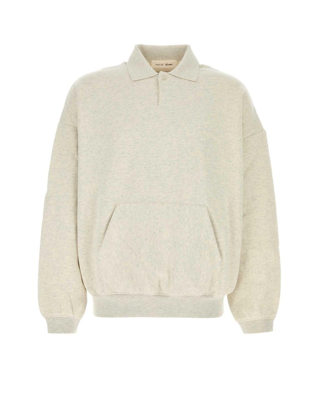 Fear Of God White Signature 90's Polo Sweatshirt