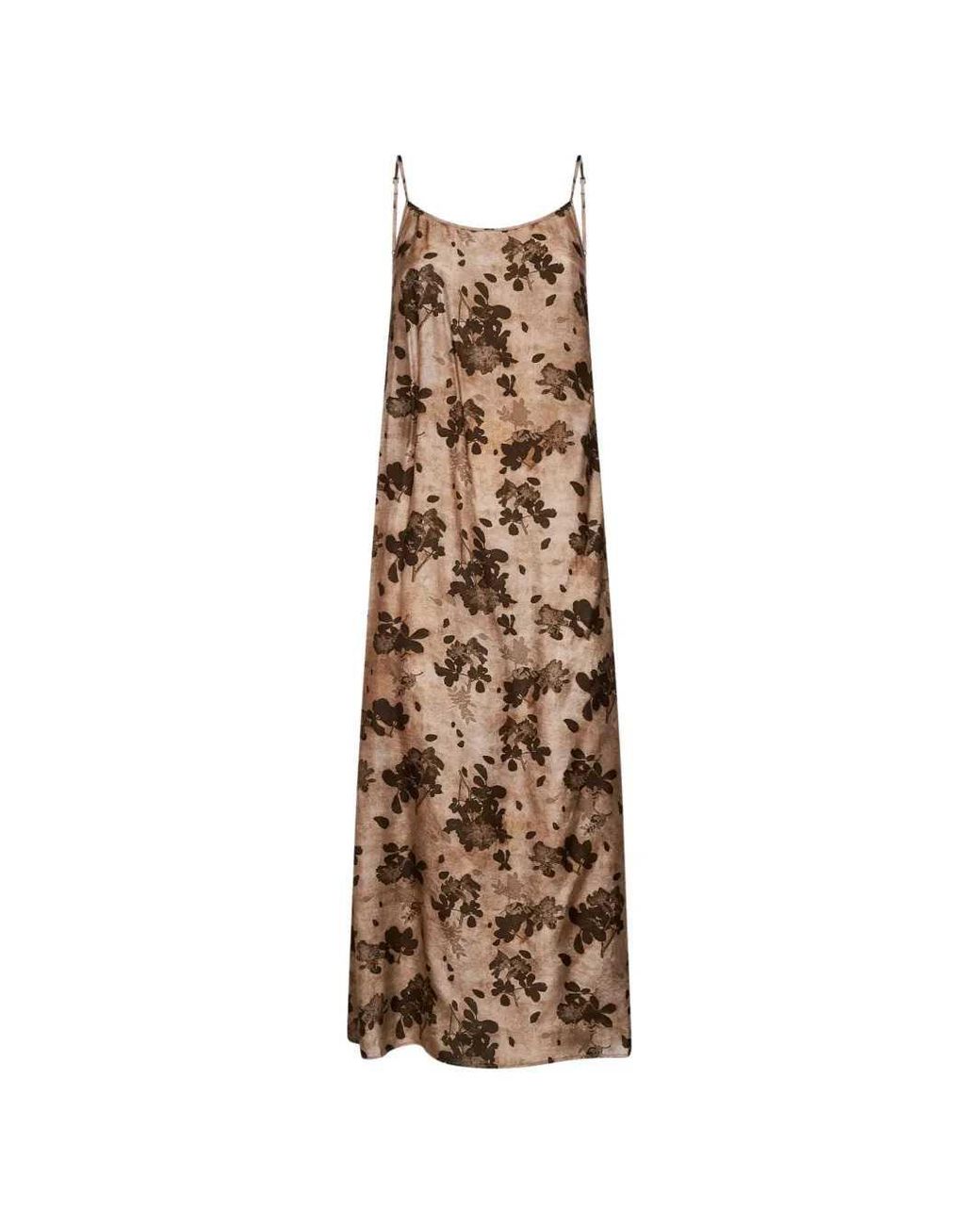 Uma Wang Natural Anaya Printed Midi Dress