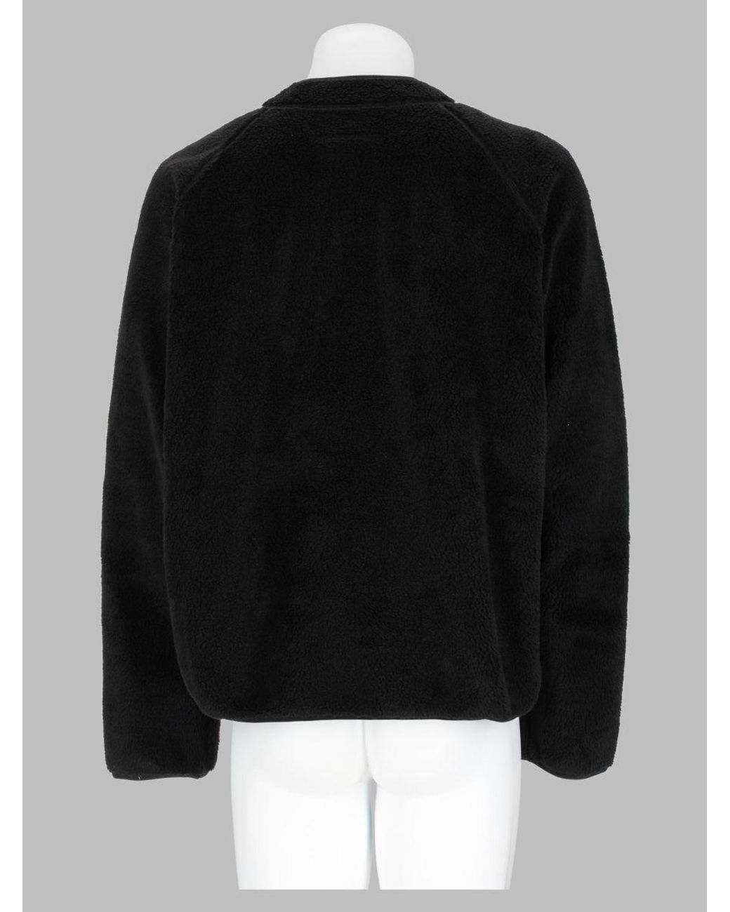 MM6 by Maison Margiela Black Felpa Reversibile Con Zip
