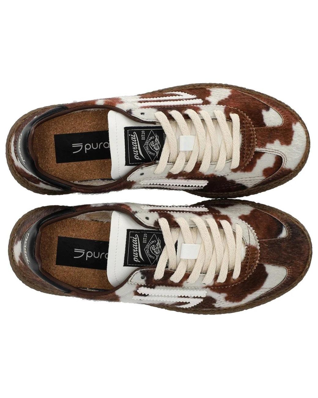 PURAAI Brown Carolina 6.01 Xs Animalier Sneaker