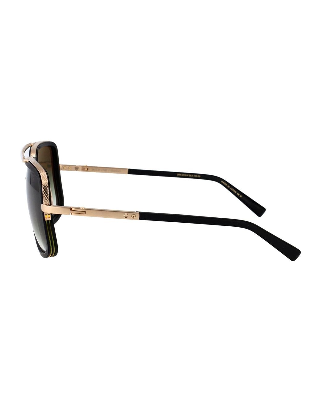 Dita Eyewear Green Aviator Sunglasses Drx 2030 F Blk 12 K Blk Gld