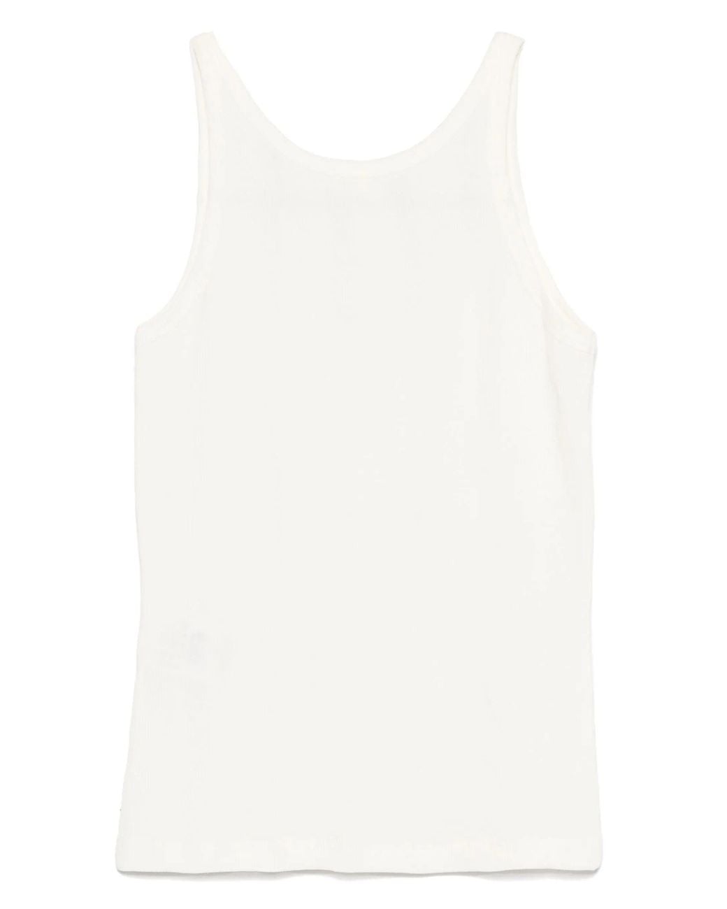 Closed Black Strap Top