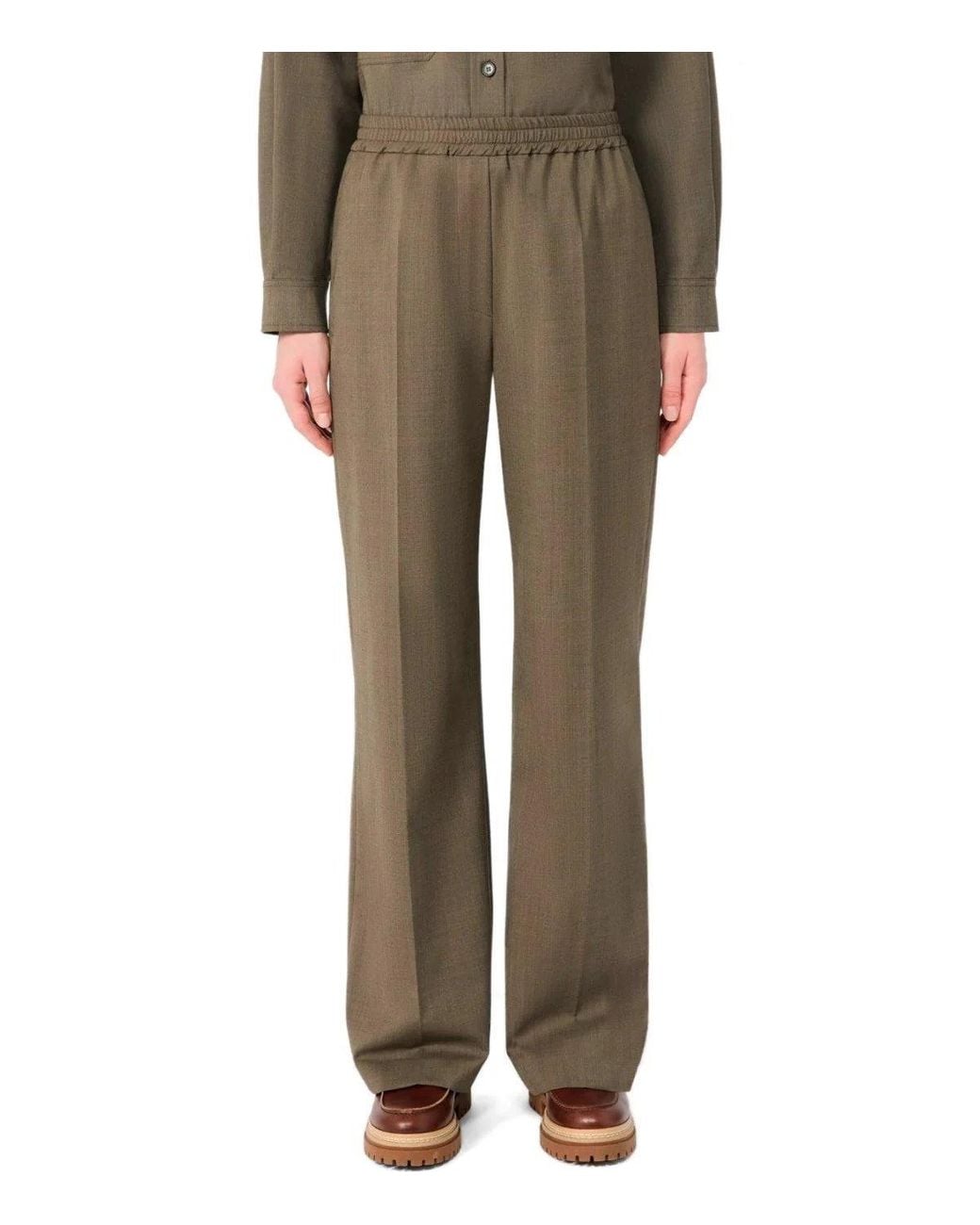 Weekend by Maxmara Brown Petra Dove Trousers
